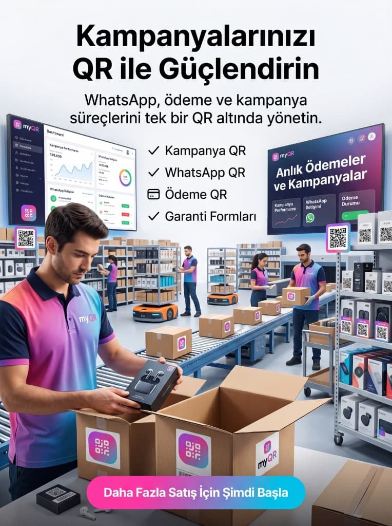 Kampanya QR, WhatsApp ve ödeme QR yönetimi