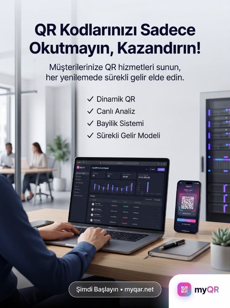 QR kodlarınızı gelir kaynağına dönüştürün